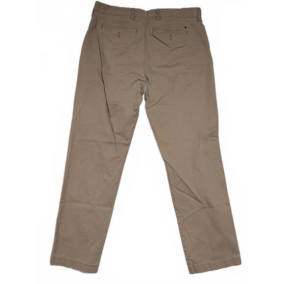 Tommy Hilfiger Khaki Chino Flat Front Classic Casual Pants Mens 32x30 (34x29) - Picture 2 of 7